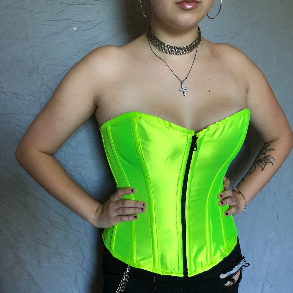NEON GREEN CORSET
